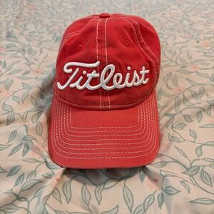 Titleist Red Cap with White Embroidery